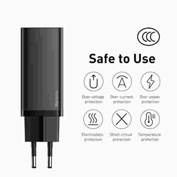 Baseus 65W GaN Charger Quick Charge 4.0 3.0 Type C PD Charger - Image 6
