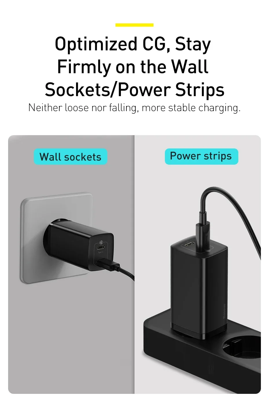 Baseus 65W GaN Charger Quick Charge 4.0 3.0 Type C PD Charger USB Charger for iPhone 15 14 13 12 Pro Max Fast Charger For Laptop