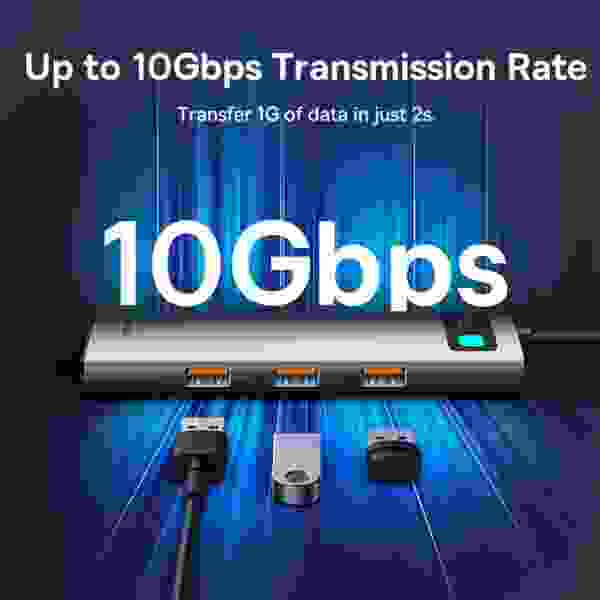 Baseus Starjoy 8-Port Type-C HUB Adapter 4K 60Hz Type C to HDMI-Compatible - Image 3