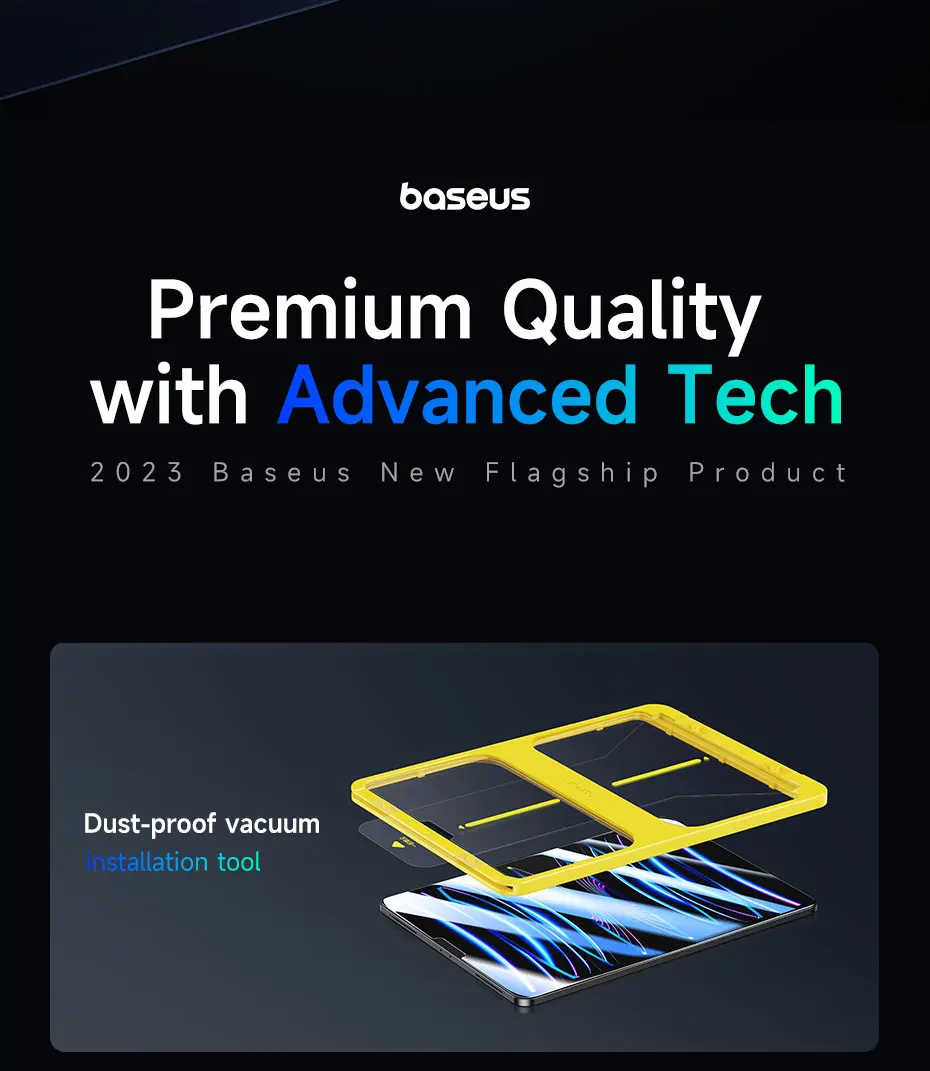 Baseus Tempered Glass for iPad Pro M4 for iPad Pro 13 11 2024 Screen Protector for iPad Air M2 Air 6 13 11 Inch Protective Film