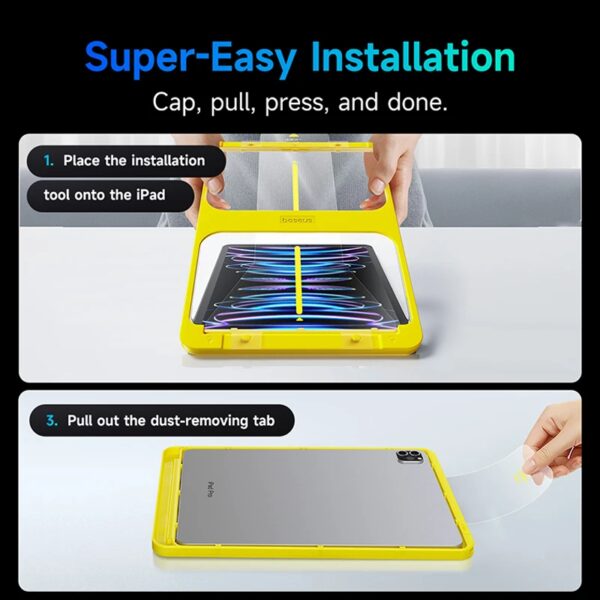 Baseus Tempered Glass for iPad Pro M4 for iPad Pro 13 11 2024 Screen Protector for iPad Air M2 Air 6 13 11 Inch Protective Film - Image 3