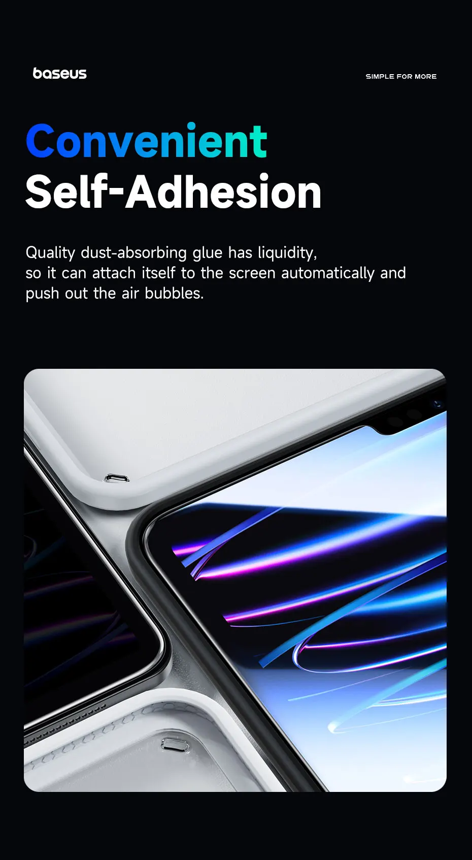 Baseus Tempered Glass for iPad Pro M4 for iPad Pro 13 11 2024 Screen Protector for iPad Air M2 Air 6 13 11 Inch Protective Film
