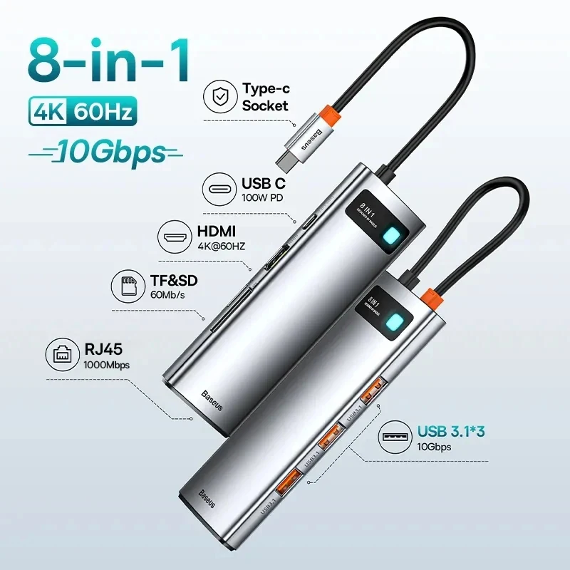 8 in 1 60Hz USB 3.1