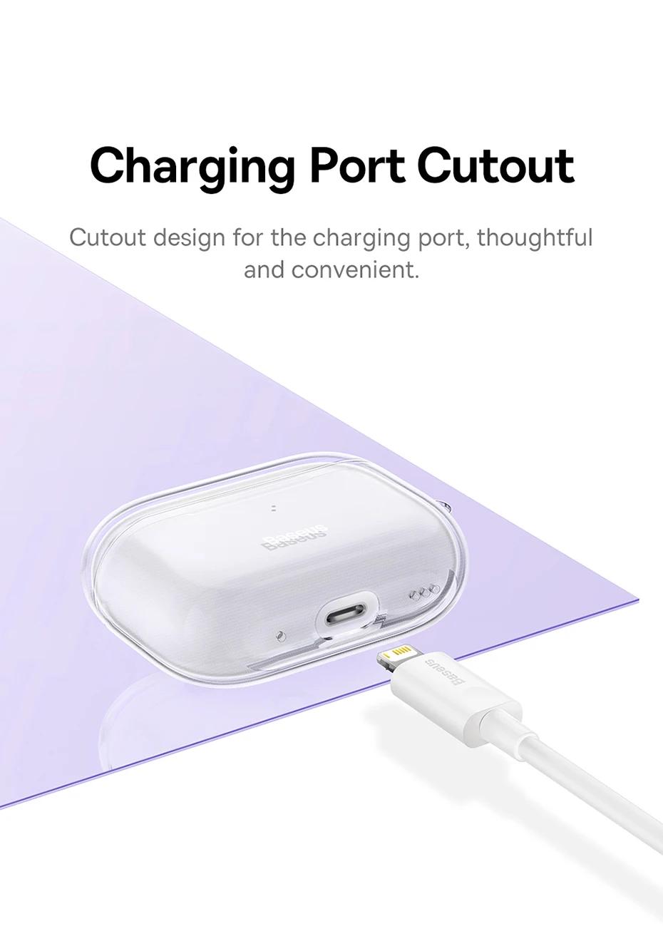 Baseus Crystal Series Protective Case for AirPods | Baseus TPU Earbuds Case For Apple Airpods Pro 3 2