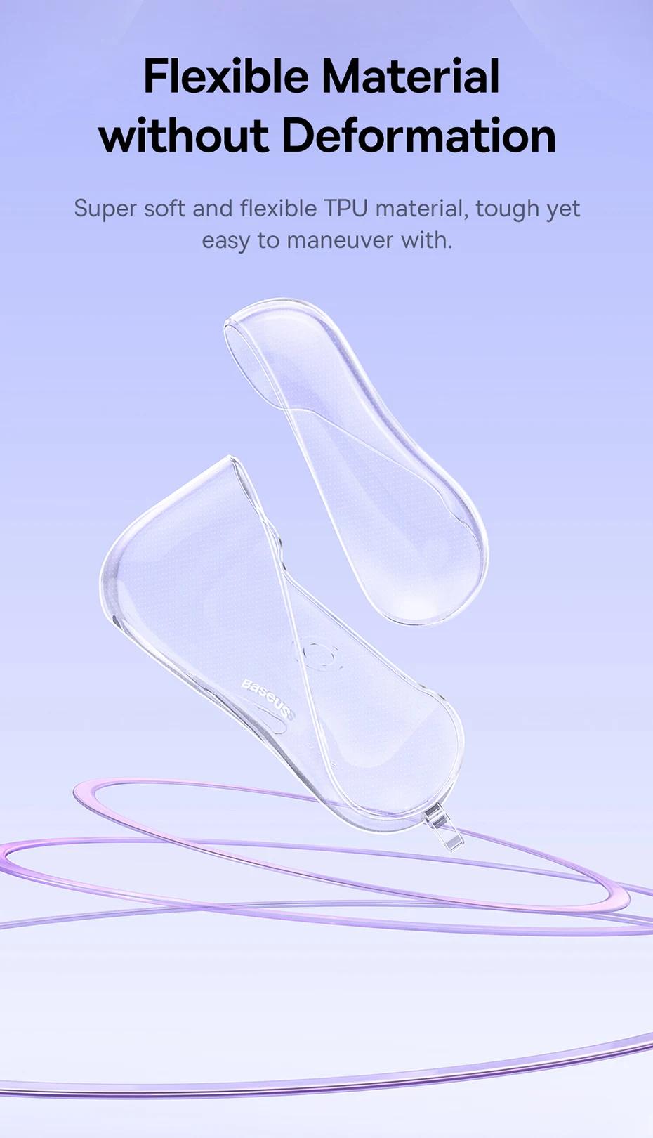 Baseus Crystal Series Protective Case for AirPods | Baseus TPU Earbuds Case For Apple Airpods Pro 3 2