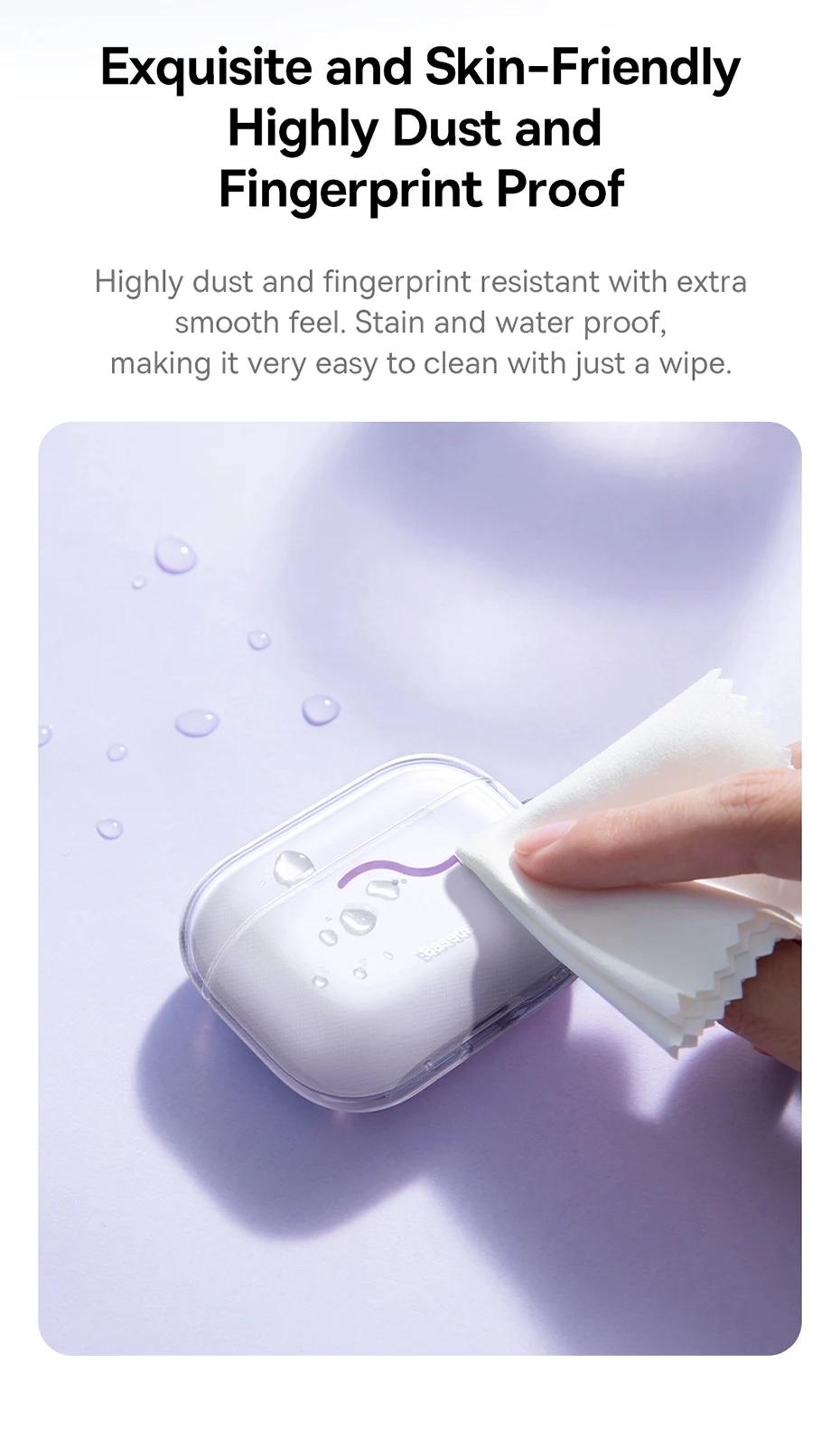 Baseus Crystal Series Protective Case for AirPods | Baseus TPU Earbuds Case For Apple Airpods Pro 3 2