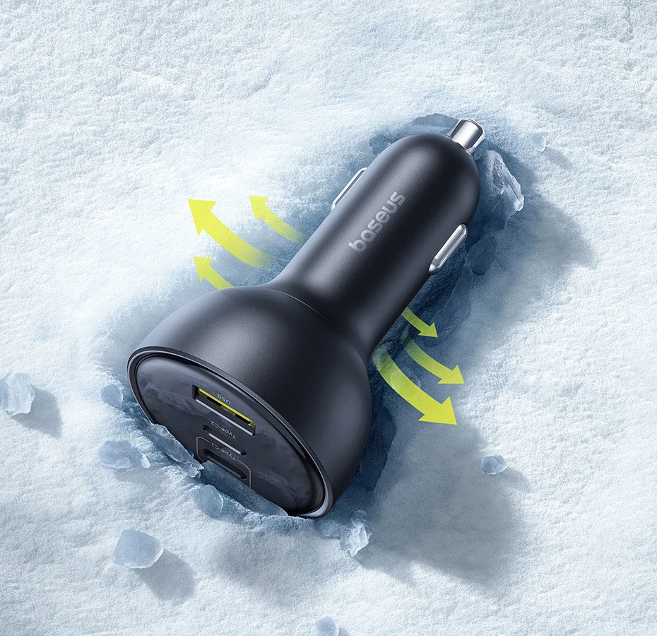 Baseus 152.5W Car Charger 100W Fast Charging PD3.0 QC4.0 USB Type-C Phone Charger For iPhone16 15 Samsung Xiaomi Laptops Tabet