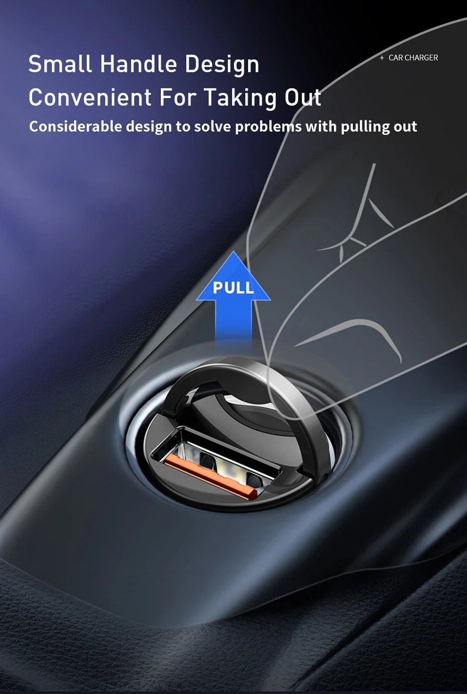 Baseus Car Charger USB Quick Charge 4.0 3.0 For iPhone Huawei Xiaomi Samsung Fast Charging USB Phone Mini Charger