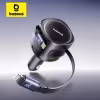 Baseus 90W Car Charger Dual Retractable Cable Fast Charging PD QC SCP For iPhone Samsung Xiaomi