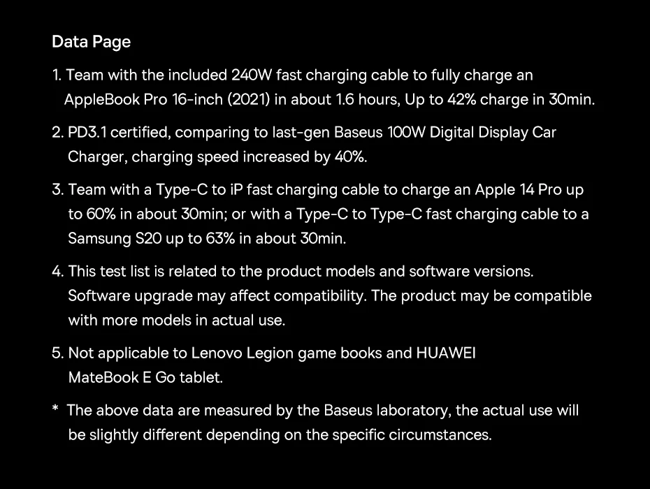 Baseus 140W Car Charger PD3.1 Fast Charging Quick Charge For Macbook Laptop USB Type C Car Phone Charger For iPhone Samsung