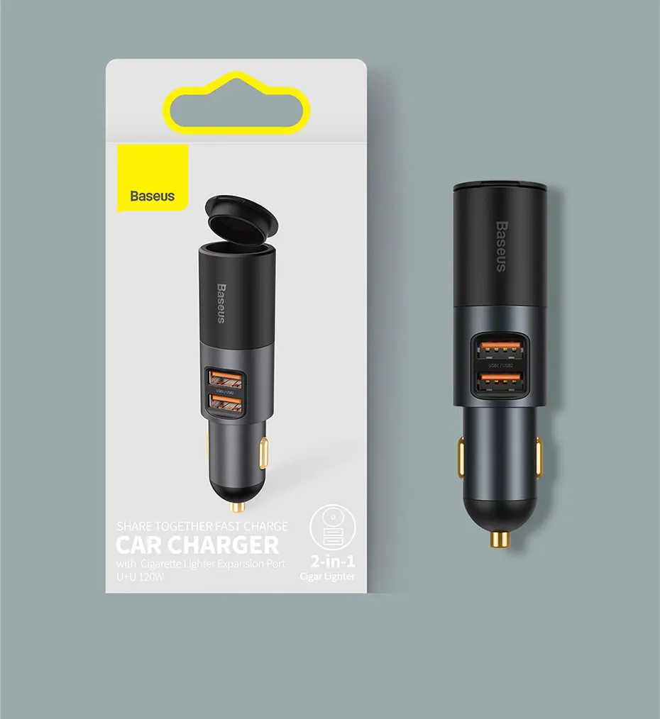Baseus 120W Fast Car Charger QC 3.0 PD 3.0 USB Phone Car Charger For iPhone 16 15 14 13 Pro Samsung Xiaomi Mobile Phone Charger
