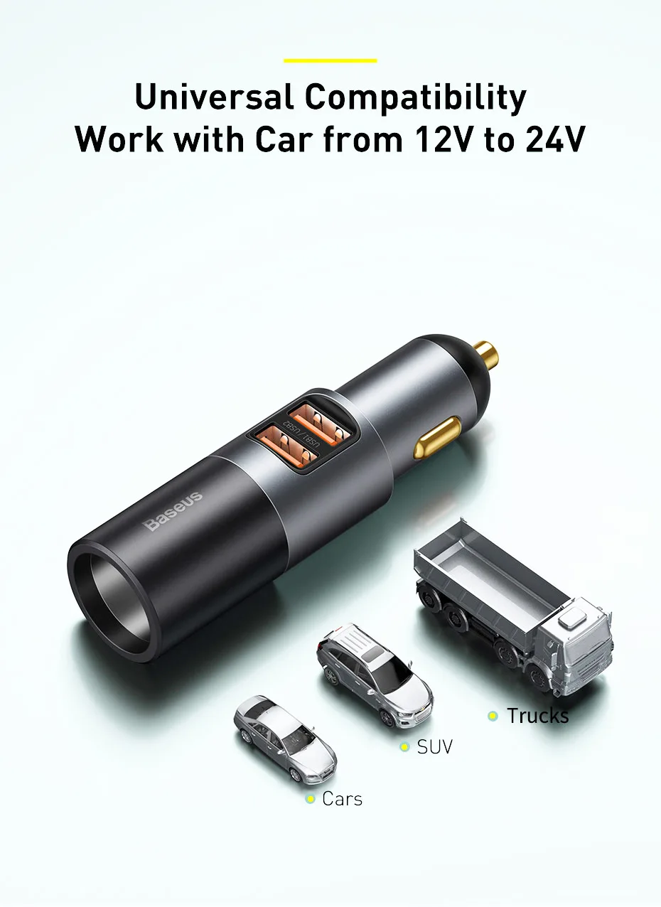Baseus 120W Fast Car Charger QC 3.0 PD 3.0 USB Phone Car Charger For iPhone 16 15 14 13 Pro Samsung Xiaomi Mobile Phone Charger