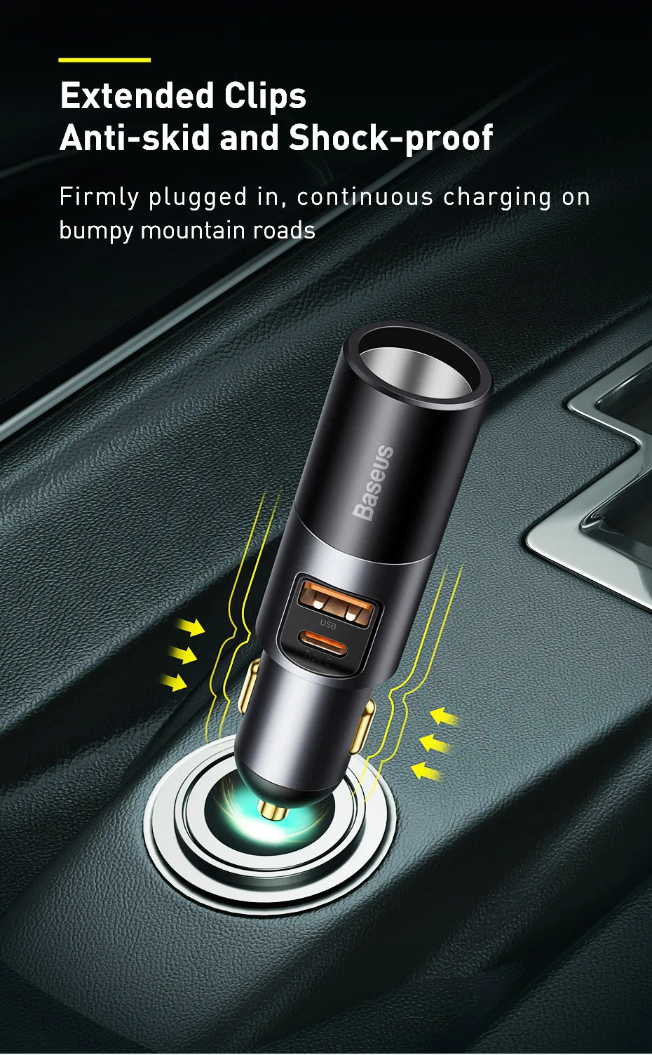 Baseus 120W Fast Car Charger QC 3.0 PD 3.0 USB Phone Car Charger For iPhone 16 15 14 13 Pro Samsung Xiaomi Mobile Phone Charger