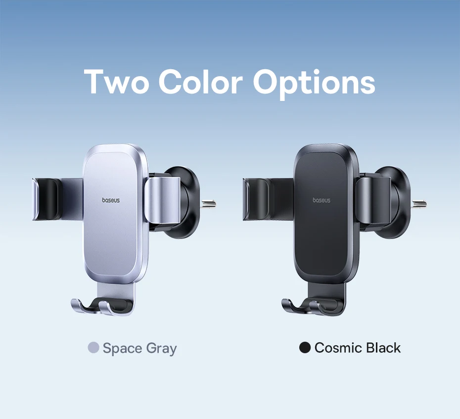 Baseus Metal Car Phone Holder Gravity Phone Stand Air Vent Car Holder Stand for iPhone Xiaomi Samsung Huawei Realme Moile Phone