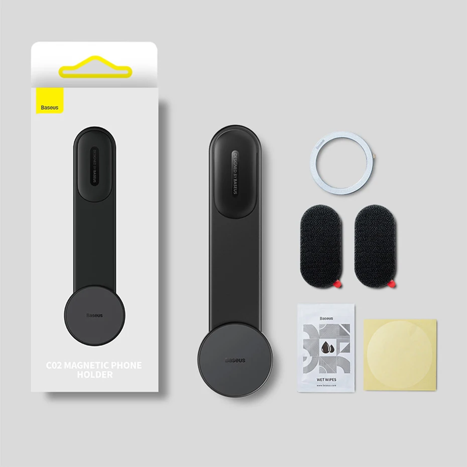 Baseus Magnetic Car Mobile Phone iPhone Holder Easy Paste Mount Stand Phone Holder for iPhone 13 14 15 Dashboard Center Console