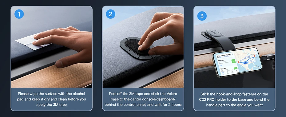 Baseus Magnetic Car Mobile Phone iPhone Holder Easy Paste Mount Stand Phone Holder for iPhone 13 14 15 Dashboard Center Console