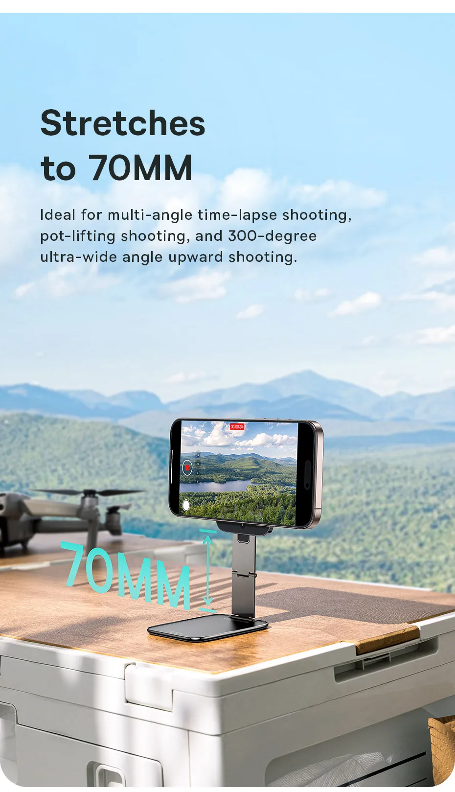 Baseus Airplane Phone Holder Portable Magnetic Phone Stand Holder for iPhone 12-16 Pro Kitchen Travel Wall Desk Car Phone Mount