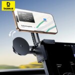 Baseus T-Space TC1 Central Screen Mount Magnetic Car Phone Holder Corner Clip for Tesla BMW BYD