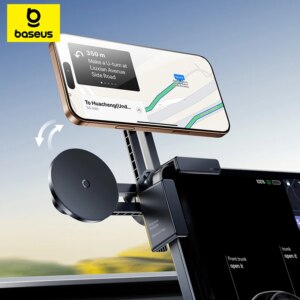 Baseus T-Space TC1 Central Screen Mount Magnetic Car Phone Holder Corner Clip for Tesla BMW BYD