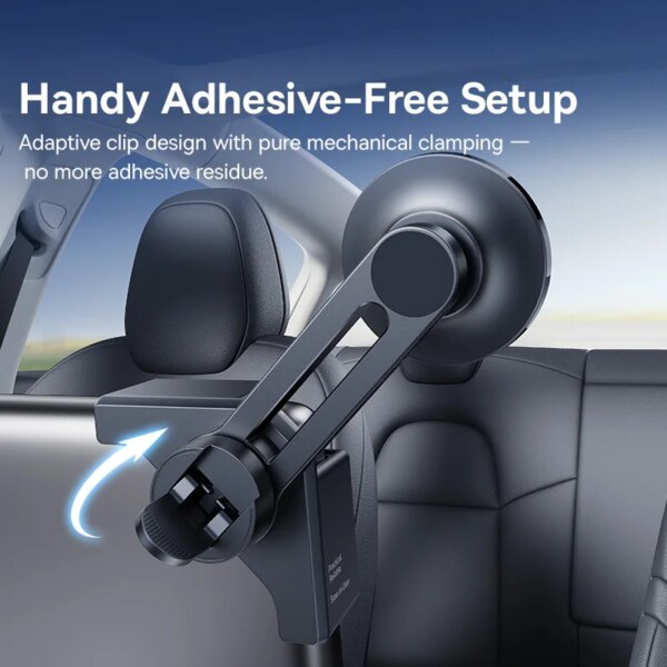 Baseus T-Space TC1 Central Screen Mount Magnetic Car Phone Holder Corner Clip for Tesla BMW BYD - Image 3