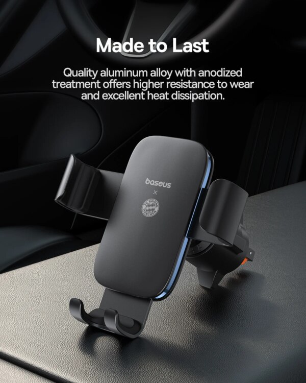 Baseus Gravity Car Phone Holder Air Vent Mount for iPhone Samsung Xiaomi - FC Bayern Collaboration - Image 5