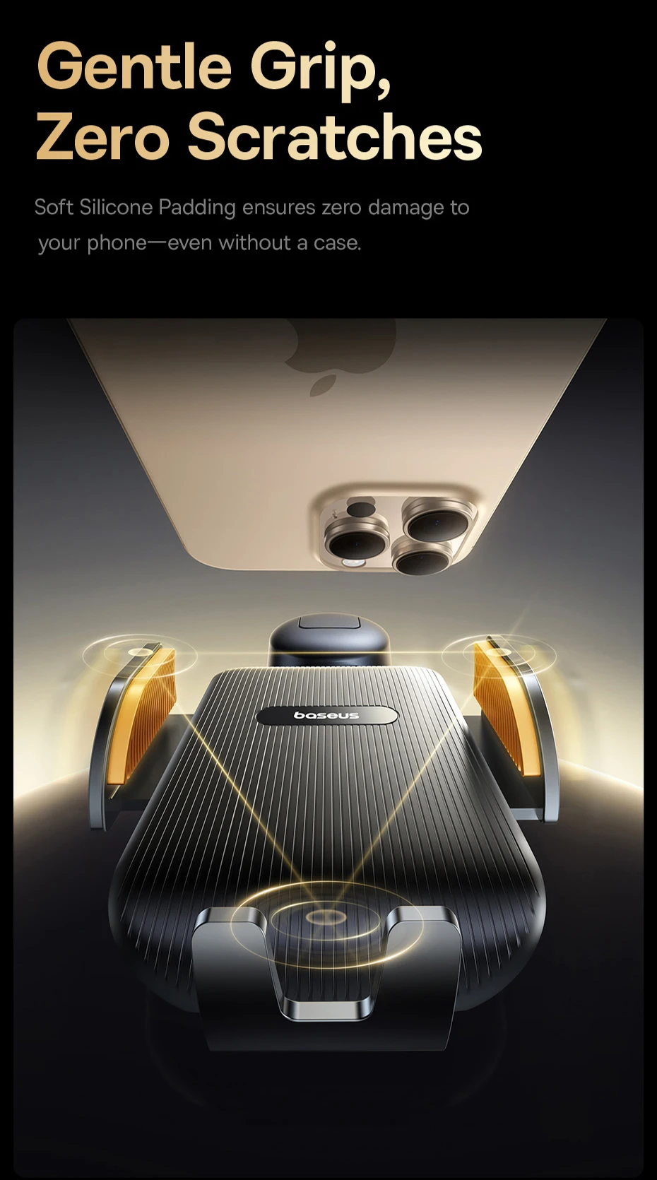 Baseus Car Phone Holder Sucker for Dashboard Mobile Phone Holder Car Mount For Samsung iPhone Xiaomi Huawei Foldable Holder