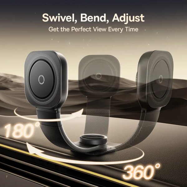 Baseus PrimeTrip Magnetic Car Mount Holder 360° Rotation Wireless Charging 15W - Image 3