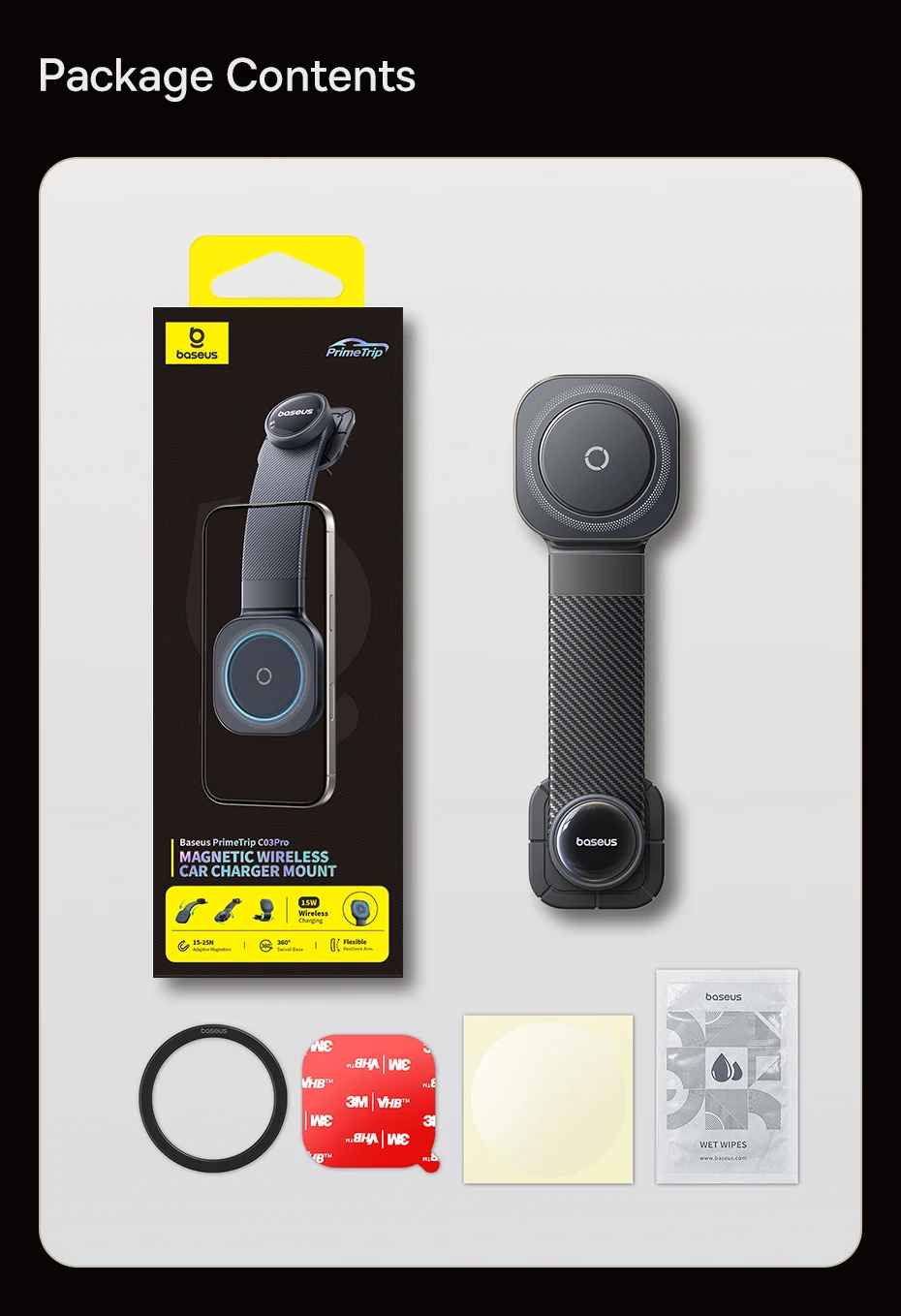 Baseus Magnet Car Phone Holder Adjustable Phone Stand Sucker for Dashboard Car Mount For Samsung iPhone Xiaomi Foldable Holder