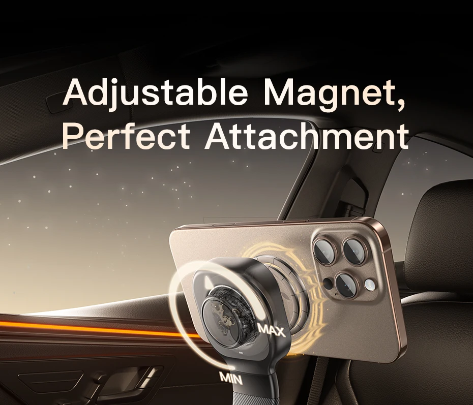 Baseus Magnet Car Phone Holder Adjustable Phone Stand Sucker for Dashboard Car Mount For Samsung iPhone Xiaomi Foldable Holder