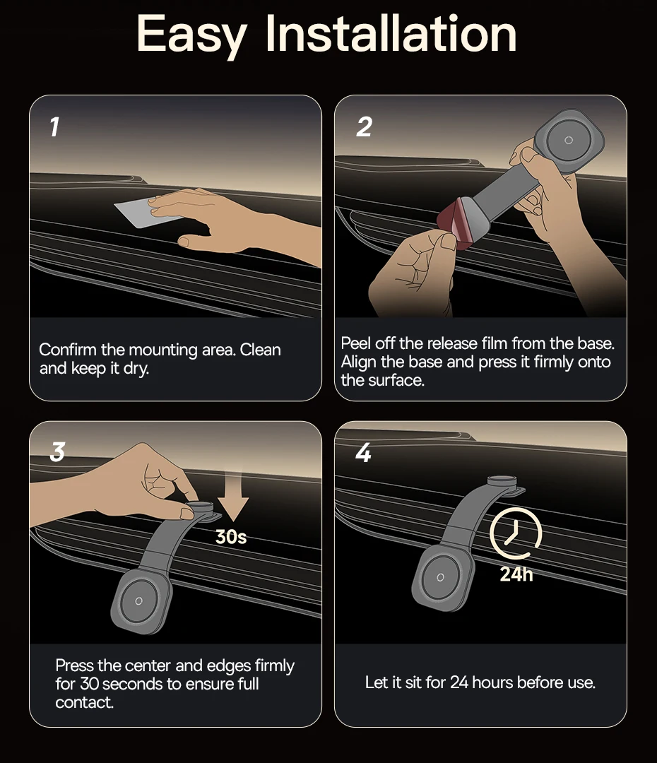 Baseus Magnet Car Phone Holder Adjustable Phone Stand Sucker for Dashboard Car Mount For Samsung iPhone Xiaomi Foldable Holder