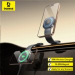 Baseus PrimeTrip Magnetic Car Mount Holder 360° Rotation Wireless Charging 15W