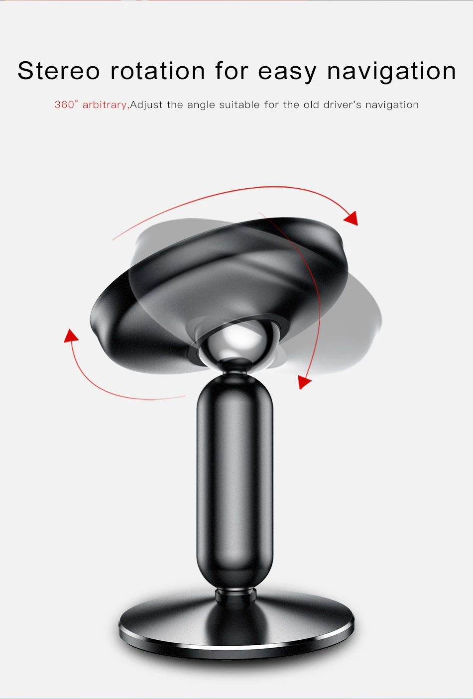 Baseus Universal Car Holder For Mobile Phone Holder Stand in Car Mount Phone Holder For Car 360 Degree Magnetic Car Phone Holder