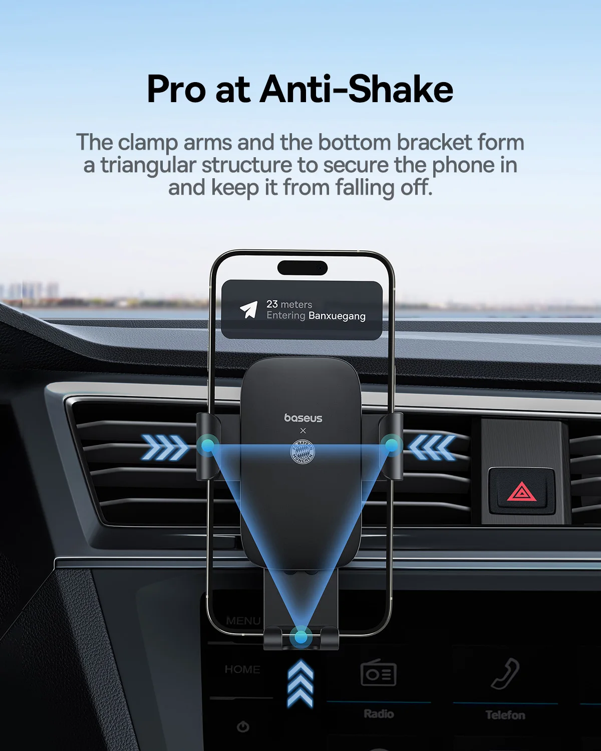 Baseus Car Phone Holder for Air Vent CD Slot Mount Holder Stand for iPhone Samsung Metal Car Cell Mobile Phone Holder Cradle