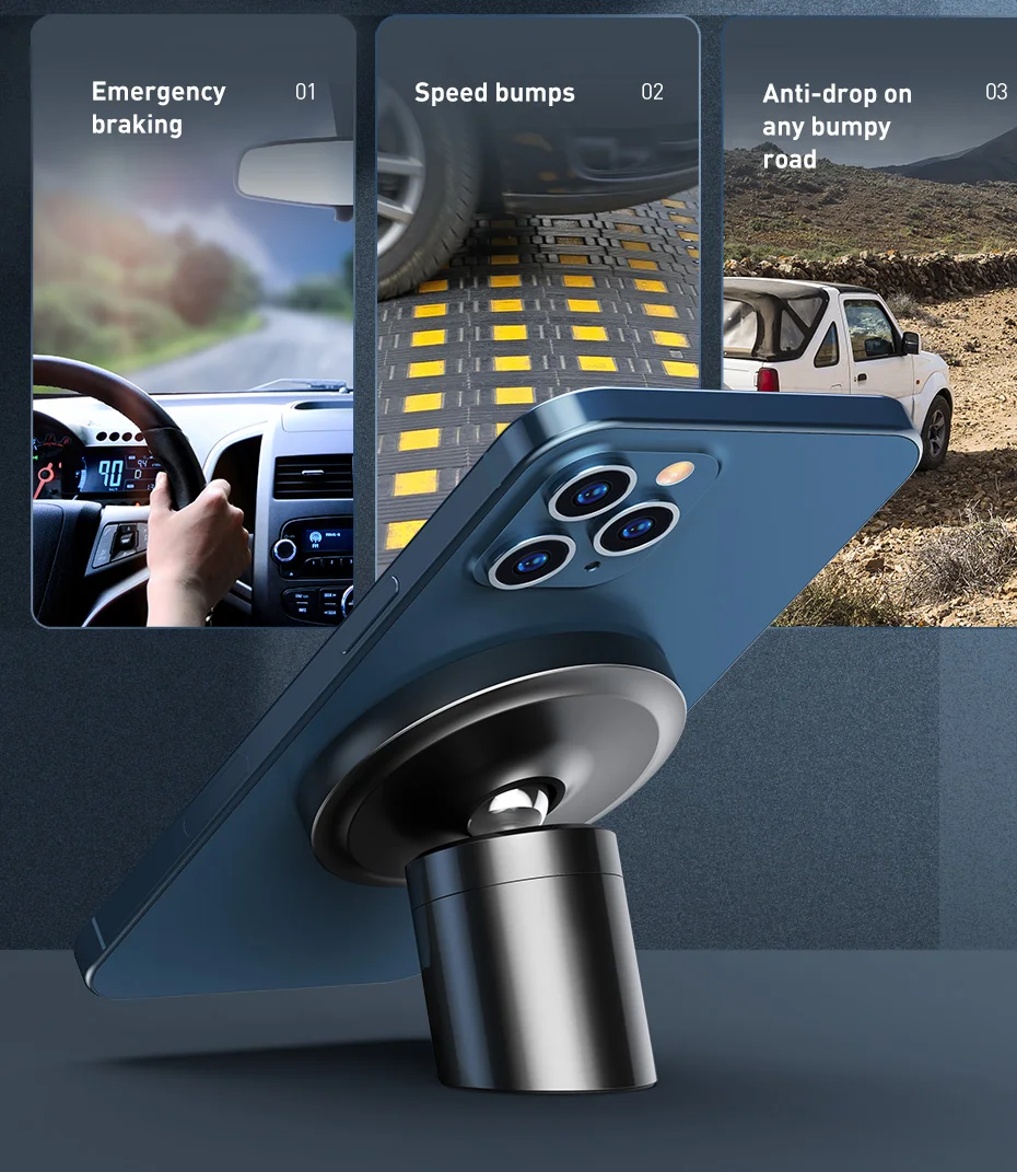 Baseus Magnetic Car Phone Holder Air Vent Universal for iPhone Smartphone Car Phone Stand Support Clip Mount Holder