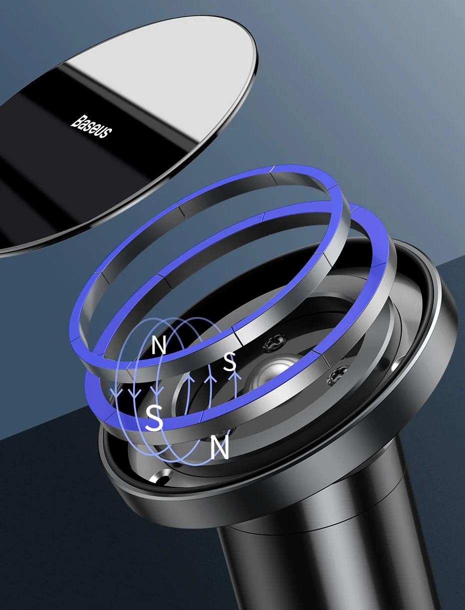 Baseus Magnetic Car Phone Holder Air Vent Universal for iPhone Smartphone Car Phone Stand Support Clip Mount Holder