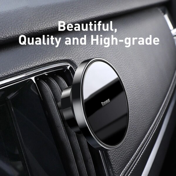 Baseus Magnetic Car Phone Holder Mount for Air Vent and Dashboard Universal Smartphone Stand - Image 5