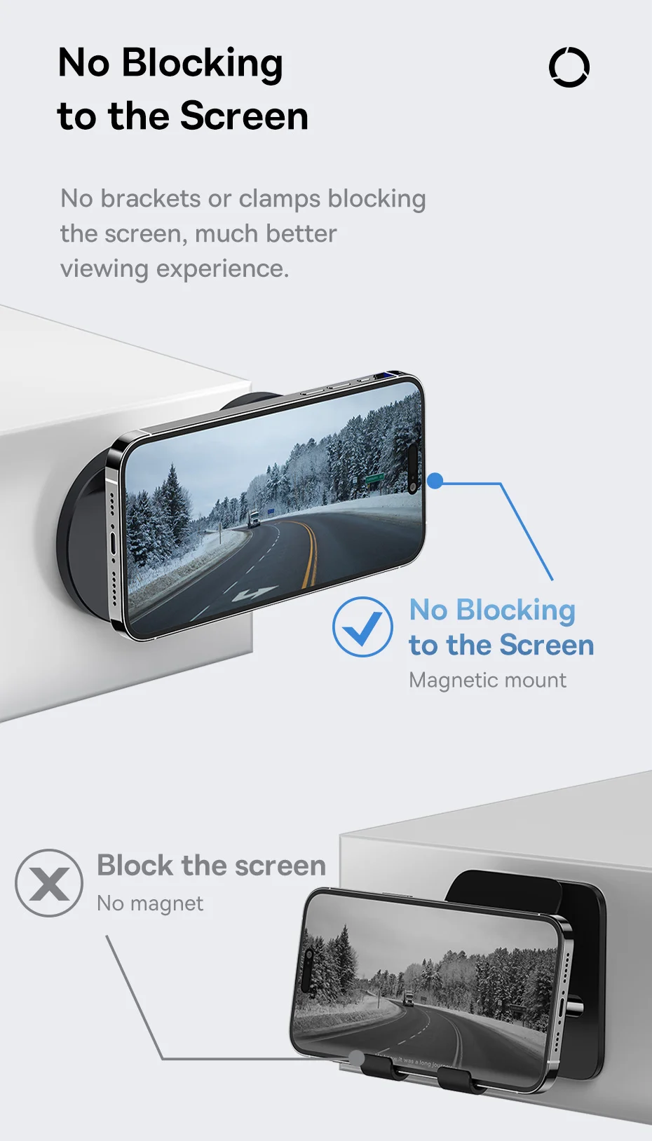Baseus Magnetic Phone Stand for iPhone 16 15 14 13 Pro Max Magnetic Suction Wall Holder for Samsung Universal Adjustable Stand