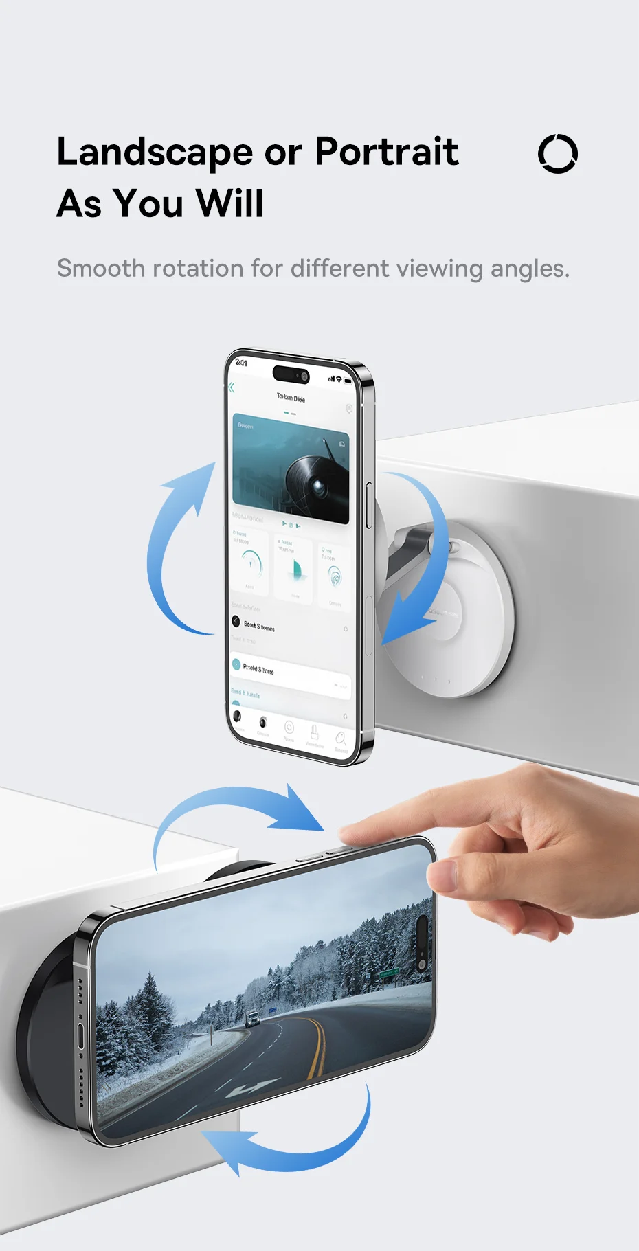 Baseus Magnetic Phone Stand for iPhone 16 15 14 13 Pro Max Magnetic Suction Wall Holder for Samsung Universal Adjustable Stand