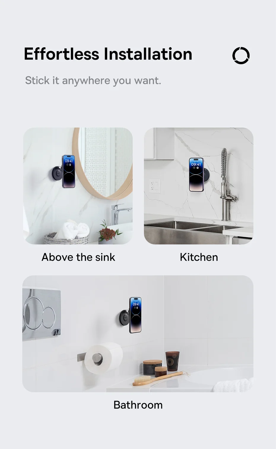 Baseus Magnetic Phone Stand for iPhone 16 15 14 13 Pro Max Magnetic Suction Wall Holder for Samsung Universal Adjustable Stand