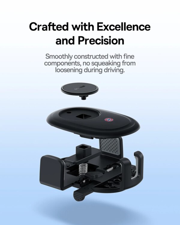 Baseus UltraControl Lite Series Clamp-Type Car Phone Holder Dashboard Mount Strong Suction - Image 3