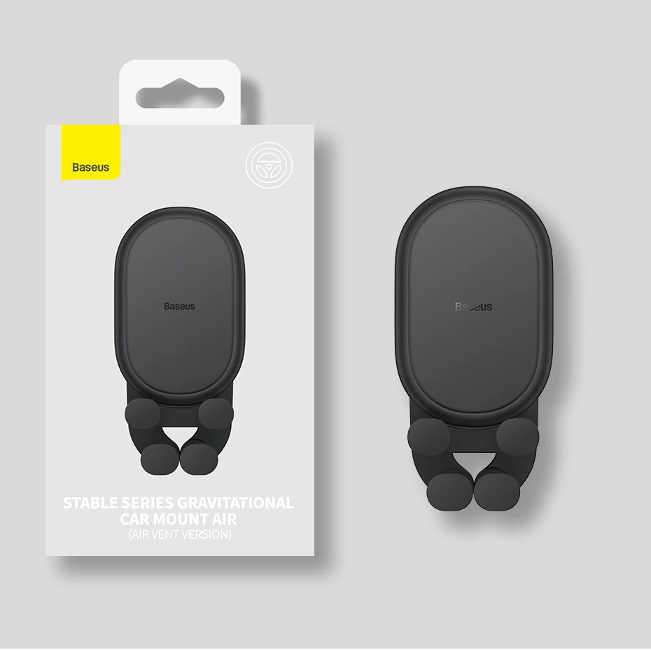 Baseus Car Phone Holder Gravity in Car Air Vent Silicone Stand For iPhone Xiaomi Samsung Auto Restorable Car Mobile Support