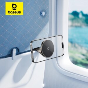 Baseus PrimeTrip VX1 Magnetic Phone Holder 3-Axis Foldable Travel Stand for iPhone 16 15 14 Pro Max