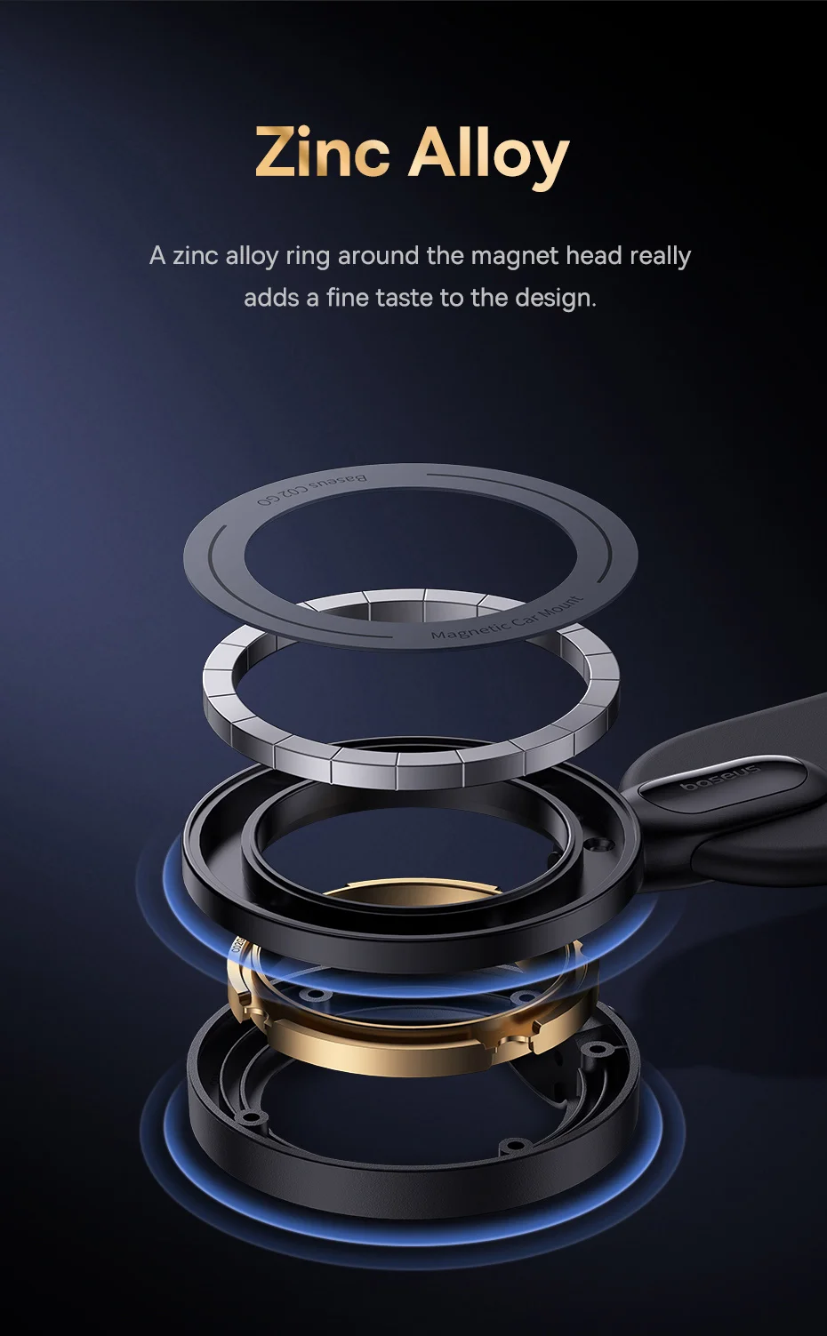 【FC Bayern Collaboration】Baseus Magnetic Car Phone Holder,Stand For iPhone Samsung Xiaomi,Car Mount,Universal Phone Holder