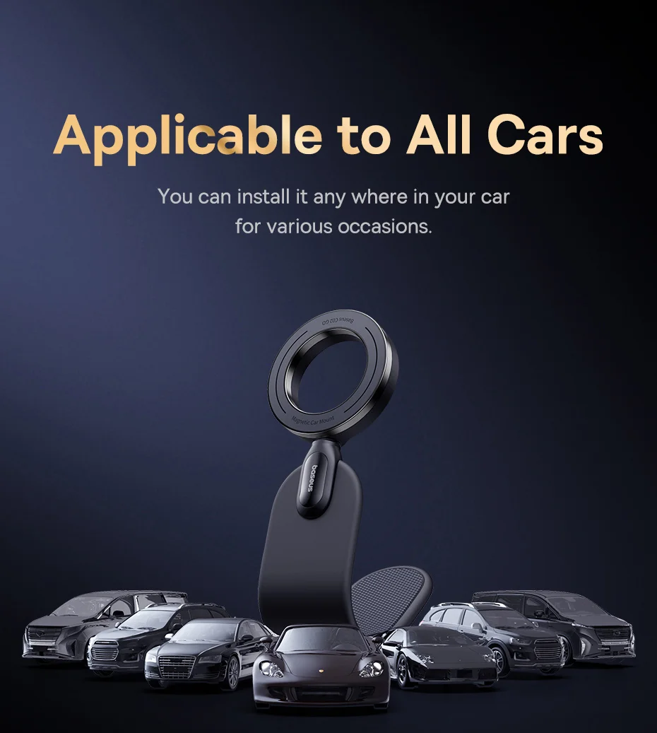 【FC Bayern Collaboration】Baseus Magnetic Car Phone Holder,Stand For iPhone Samsung Xiaomi,Car Mount,Universal Phone Holder