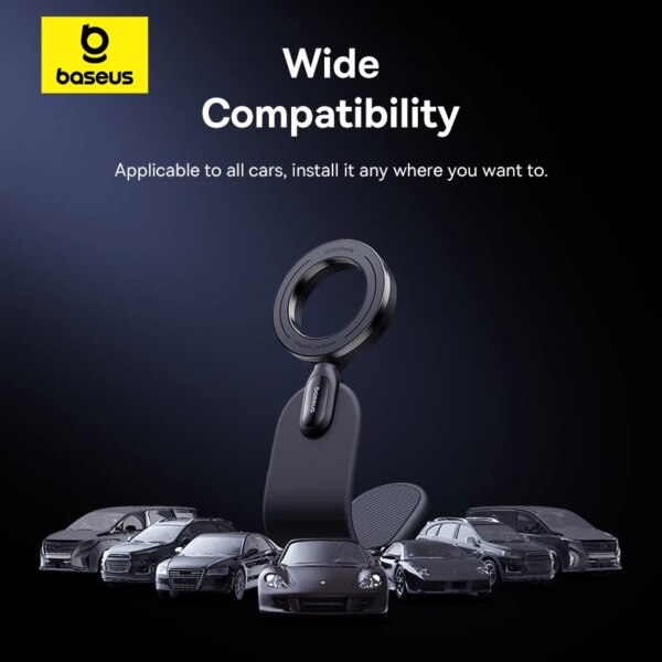 Baseus CO2 Go Magnetic Car Phone Holder Mount 18N Strong Magnet 360° Rotatable - Image 4