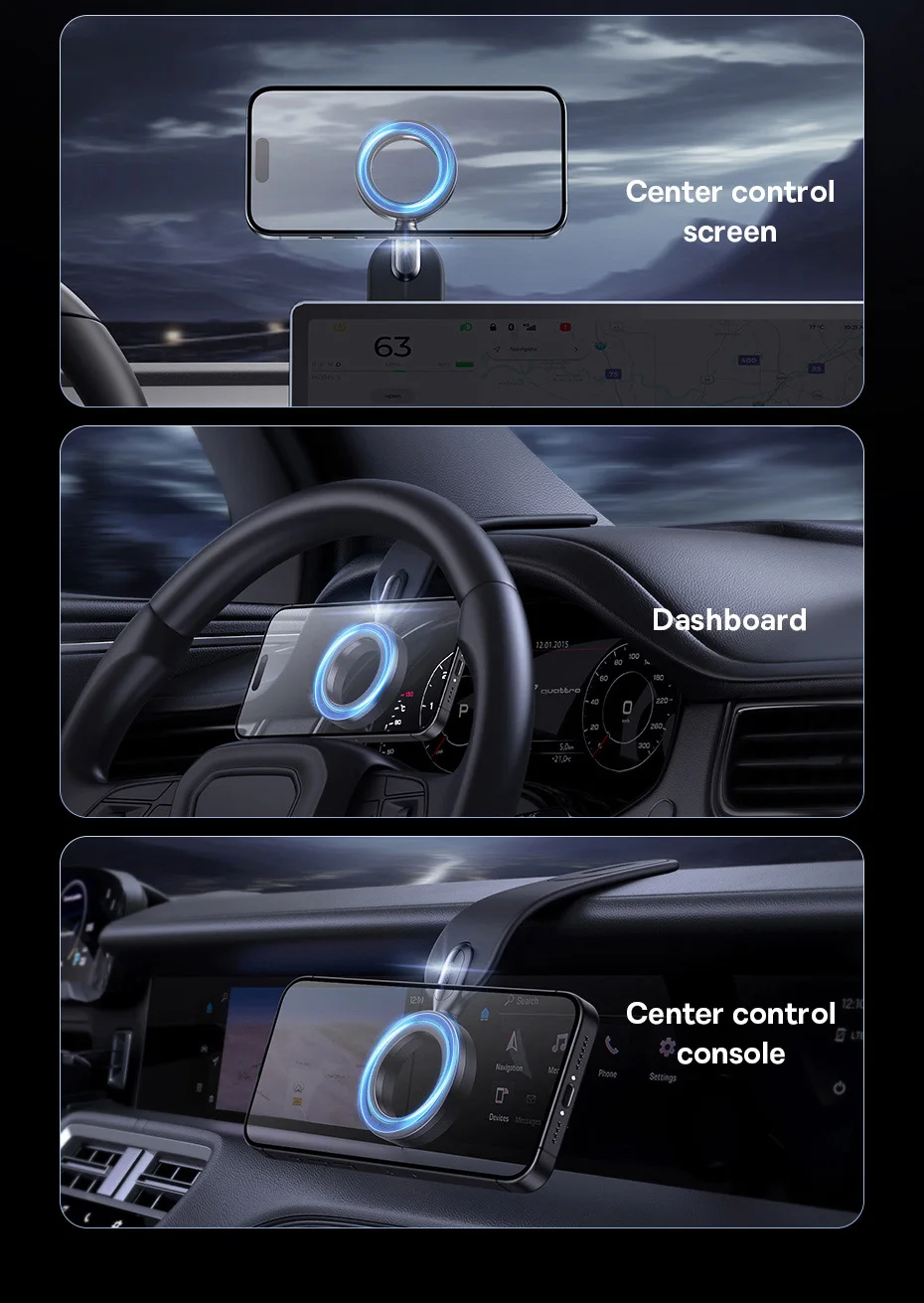 【FC Bayern Collaboration】Baseus Magnetic Car Phone Holder,Stand For iPhone Samsung Xiaomi,Car Mount,Universal Phone Holder