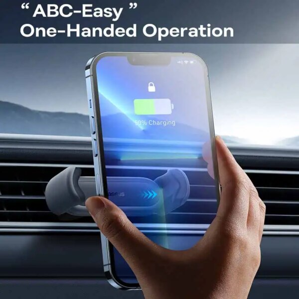 Baseus Steel Cannon 2 Air Vent Car Phone Mount Holder Universal Double Clip Secure Grip - Image 2