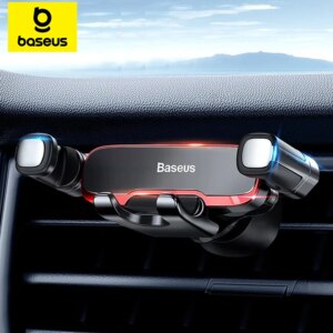 Baseus Metal Gravity Car Air Vent Phone Holder Mount for iPhone Samsung