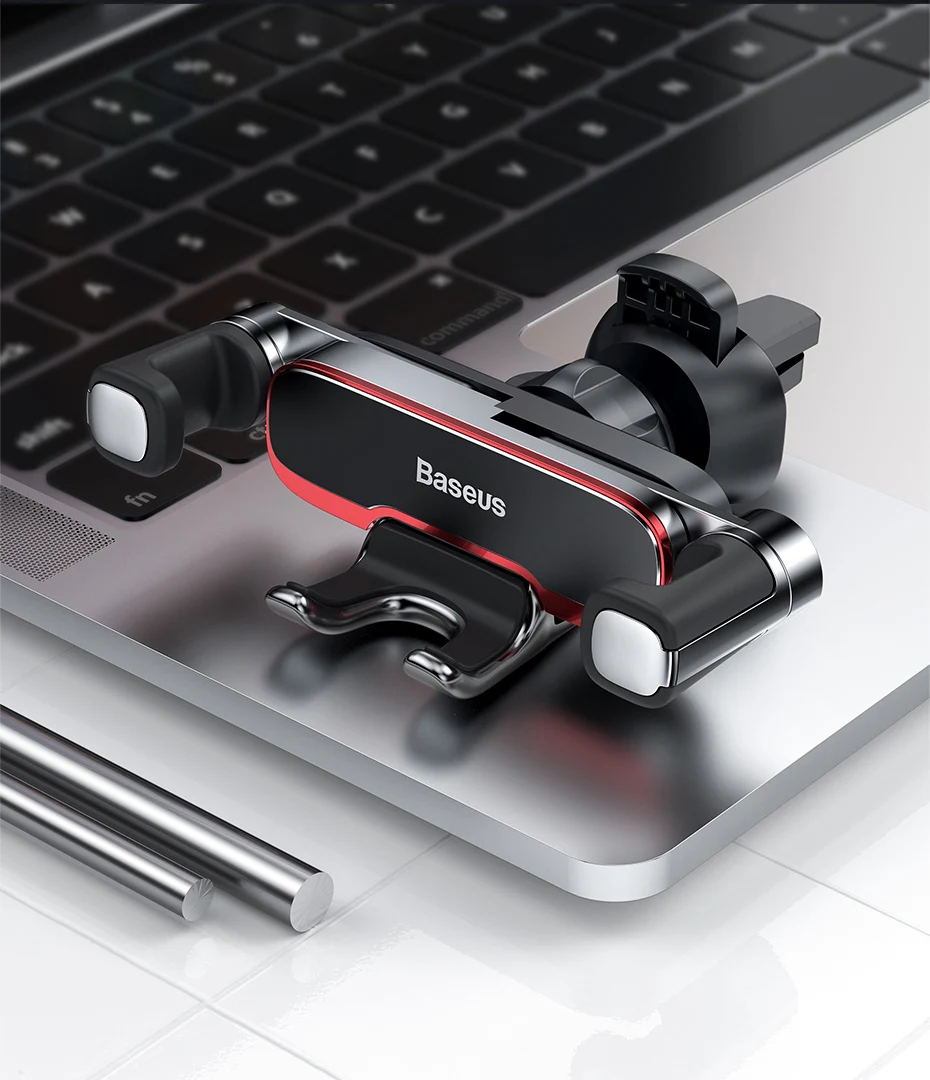 Baseus Car Phone Holder for Car Air Vent Mount Cell Phone Support Phone Holder Stand for iPhone Samsung Metal Gravity Phone Hold