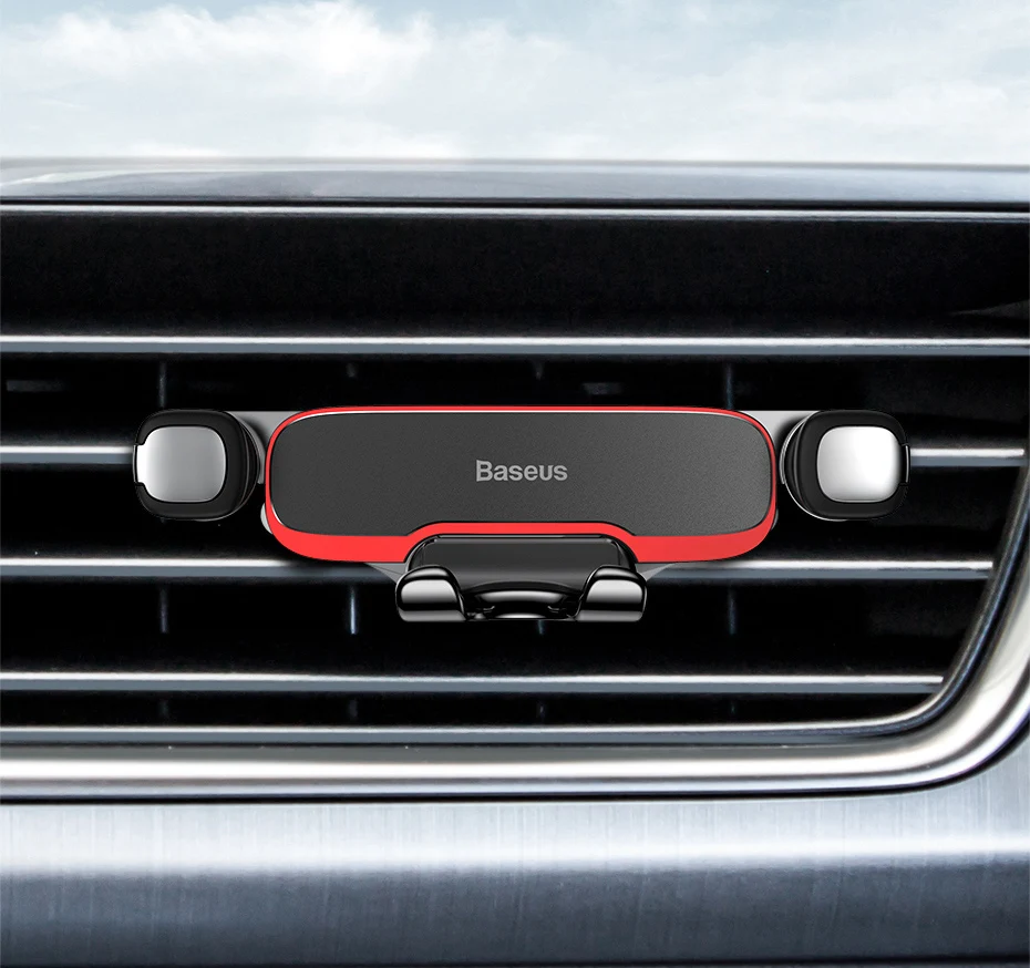 Baseus Car Phone Holder for Car Air Vent Mount Cell Phone Support Phone Holder Stand for iPhone Samsung Metal Gravity Phone Hold